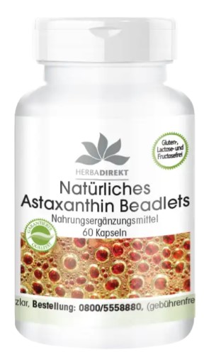 NATÜRLICHES Astaxanthin Beadlets Kapseln NATÜRLICHES Astaxanthin Beadlets Kapseln